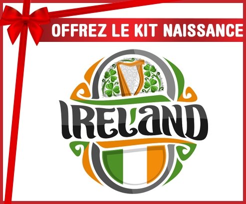 kit naissance bébé personnalisé Flag Ireland
