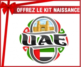 kit naissance bébé personnalisé Flag UAE