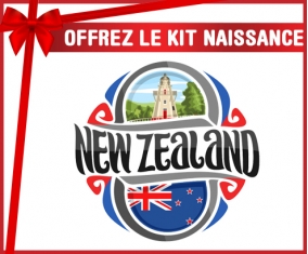 kit naissance bébé personnalisé Flag New Zeland