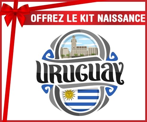 kit naissance bébé personnalisé Flag Uruguay