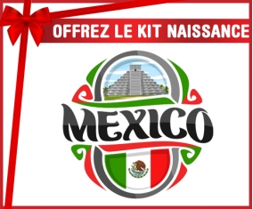 kit naissance bébé personnalisé Flag Mexico