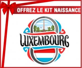 kit naissance bébé personnalisé Flag Luxembourg