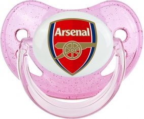 Arsenal Football Club Tétine Physiologique Rose à paillette