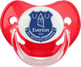 Everton Football Club Sucette Physiologique Rouge à paillette
