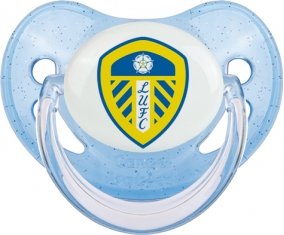Leeds United Football Club Tétine Physiologique Bleue à paillette
