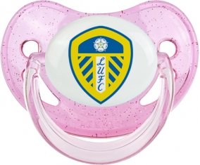 Leeds United Football Club Tétine Physiologique Rose à paillette