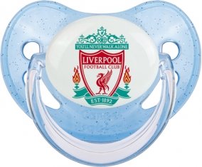 Liverpool Football Club Sucette Physiologique Bleue à paillette