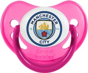 Manchester City Football Club Sucette Physiologique Rose phosphorescente