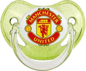 Manchester United Football Club Tétine Physiologique Vert à paillette