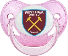 West Ham United Football Club Sucette Physiologique Rose à paillette