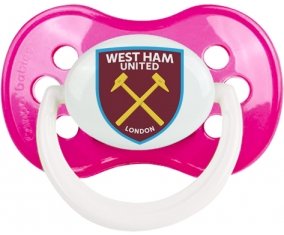West Ham United Football Club Tétine Anatomique Rose foncé classique