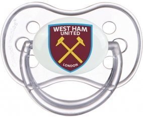 West Ham United Football Club Tétine Anatomique Transparente classique
