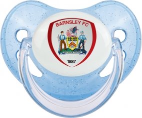 Barnsley Football Club Tétine Physiologique Bleue à paillette