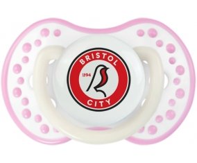 Bristol City Football Club Tétine LOVI Dynamic Blanc-rose phosphorescente