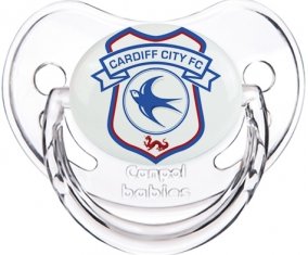 Cardiff City Football Club Sucette Physiologique Transparent classique