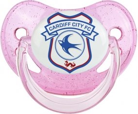 Cardiff City Football Club Sucette Physiologique Rose à paillette