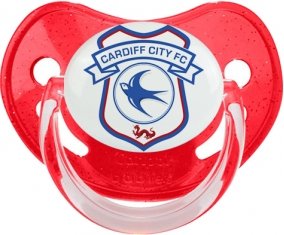 Cardiff City Football Club Sucette Physiologique Rouge à paillette