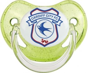 Cardiff City Football Club Sucette Physiologique Vert à paillette