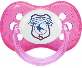 Cardiff City Football Club Sucette Cerise Rose à paillette