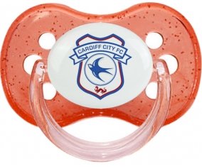 Cardiff City Football Club Sucette Cerise Rouge à paillette