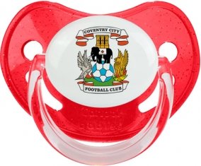 Coventry City Football Club Sucette Physiologique Rouge à paillette