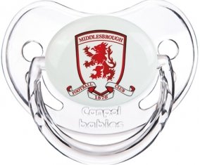 Middlesbrough Football Club Sucette Physiologique Transparent classique