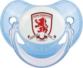 Middlesbrough Football Club Sucette Physiologique Bleue à paillette