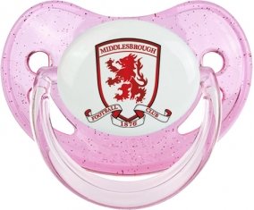 Middlesbrough Football Club Sucette Physiologique Rose à paillette
