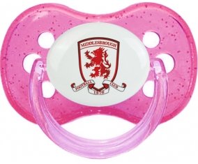 Middlesbrough Football Club Tétine Cerise Rose à paillette