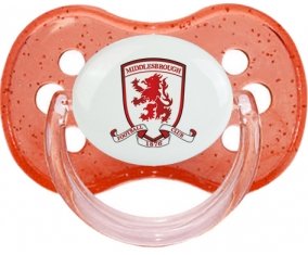 Middlesbrough Football Club Tétine Cerise Rouge à paillette