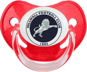 Millwall Football Club Tétine Physiologique Rouge à paillette