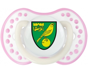 Norwich City Football Club Tétine LOVI Dynamic Blanc-rose phosphorescente