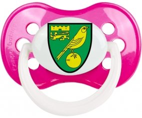 Norwich City Football Club Sucette Anatomique Rose foncé classique