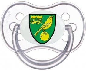 Norwich City Football Club Sucette Anatomique Transparente classique