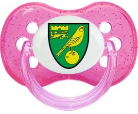 Norwich City Football Club Sucette Cerise Rose à paillette