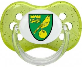 Norwich City Football Club Sucette Cerise Vert à paillette