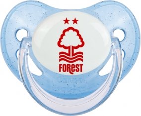 Nottingham Forest Football Club Sucette Physiologique Bleue à paillette