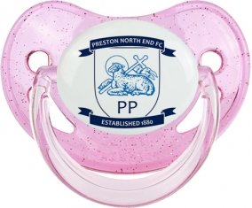 Preston North End Football Club Sucette Physiologique Rose à paillette