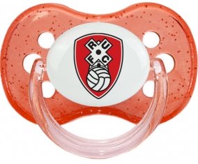 Rotherham United Football Club Sucette Cerise Rouge à paillette