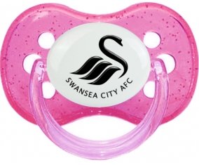 Swansea City Association Football Club Sucette Cerise Rose à paillette