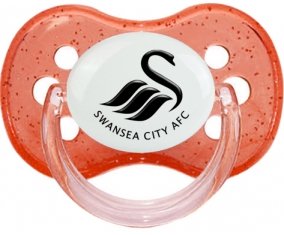 Swansea City Association Football Club Sucette Cerise Rouge à paillette