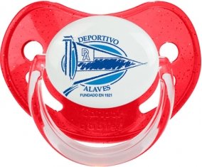 Deportivo Alavés Tétine Physiologique Rouge à paillette