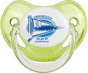 Deportivo Alavés Tétine Physiologique Vert à paillette
