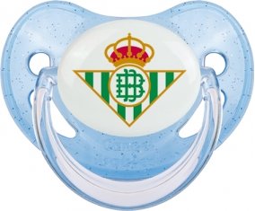 Real Betis Balompié Sucette Physiologique Bleue à paillette