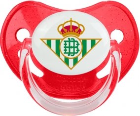 Real Betis Balompié Sucette Physiologique Rouge à paillette
