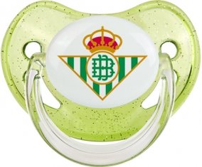 Real Betis Balompié Sucette Physiologique Vert à paillette