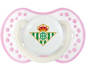 Real Betis Balompié Sucette LOVI Dynamic Blanc-rose phosphorescente