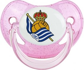 Real Sociedad Tétine Physiologique Rose à paillette