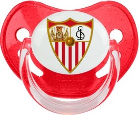 Séville Fútbol Club Sucette Physiologique Rouge à paillette