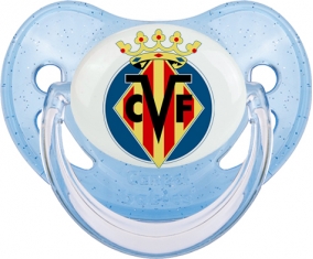 Villarreal Club de Fútbol Tétine Physiologique Bleue à paillette